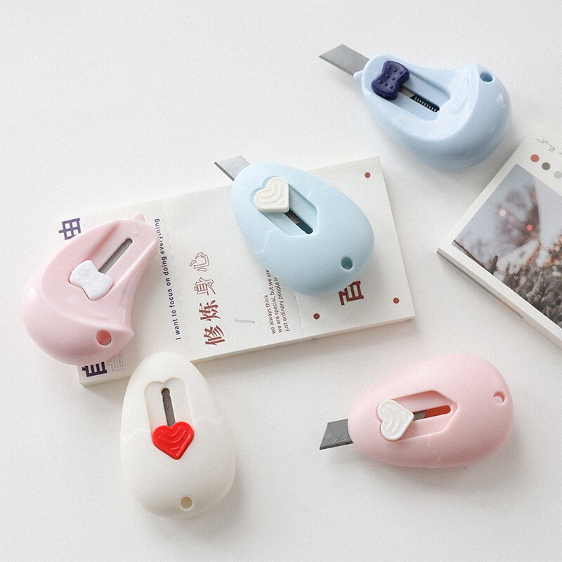 DAO RỌC GIẤY MINI ĐÁNG YÊU HÌNH CHÂN MÈO, ĐÁM MÂY, TRỨNG