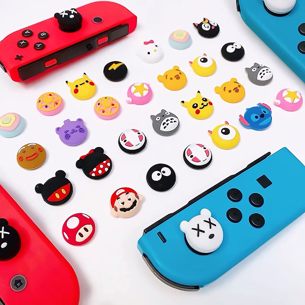 Set 4 nắp silicon kiểu dáng hoạt hình cho Nintendo Switch