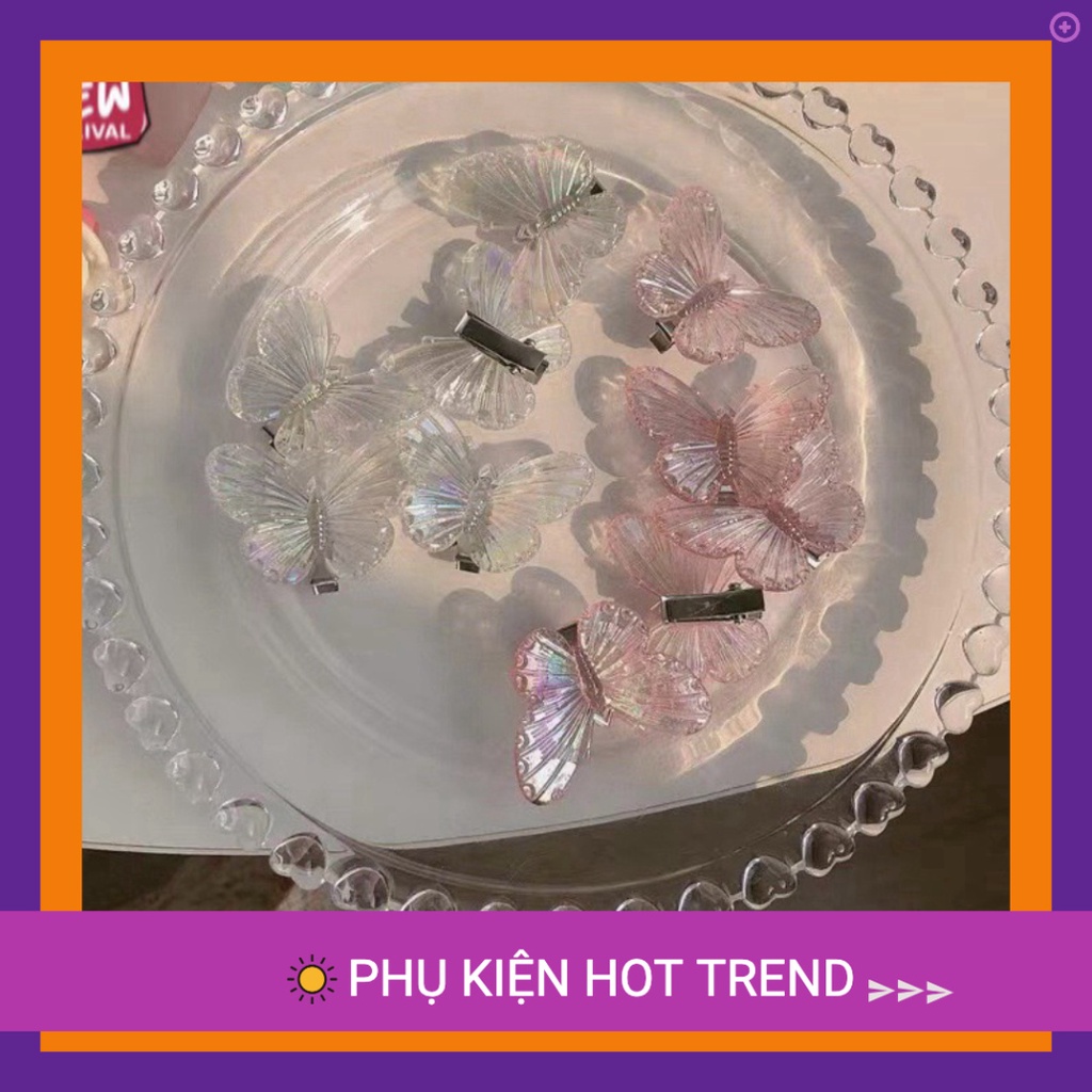[SIÊU RẺ]Kẹp tóc nhí bươm bướm hologram , kẹp mái phong cách mới korea nữ tính  dễ thương