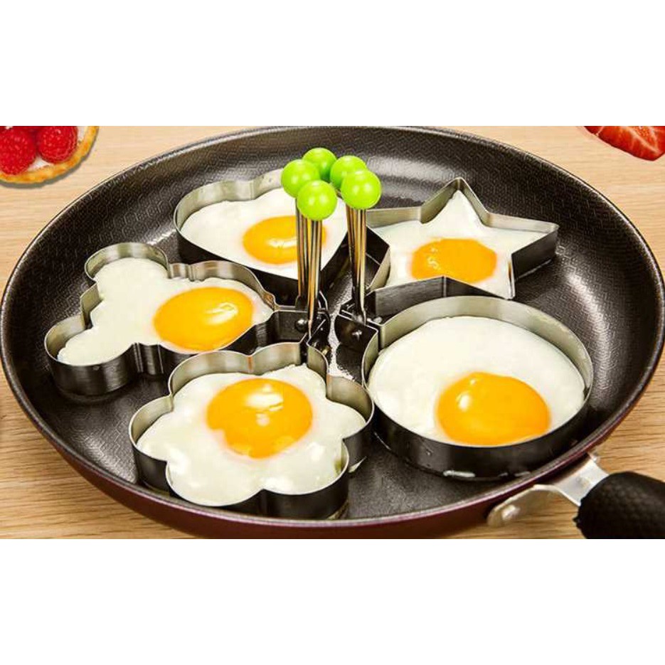Khuôn Chiên Trứng Tạo Hình❤️FREESHIP❤️Khuông Inox Tiện Dụng