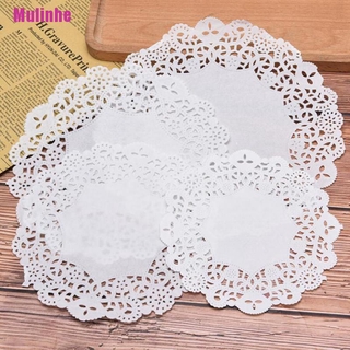 Bộ 100 miếng giấy ren lót bánh kem nhiều màu sang trọng tiện lợi