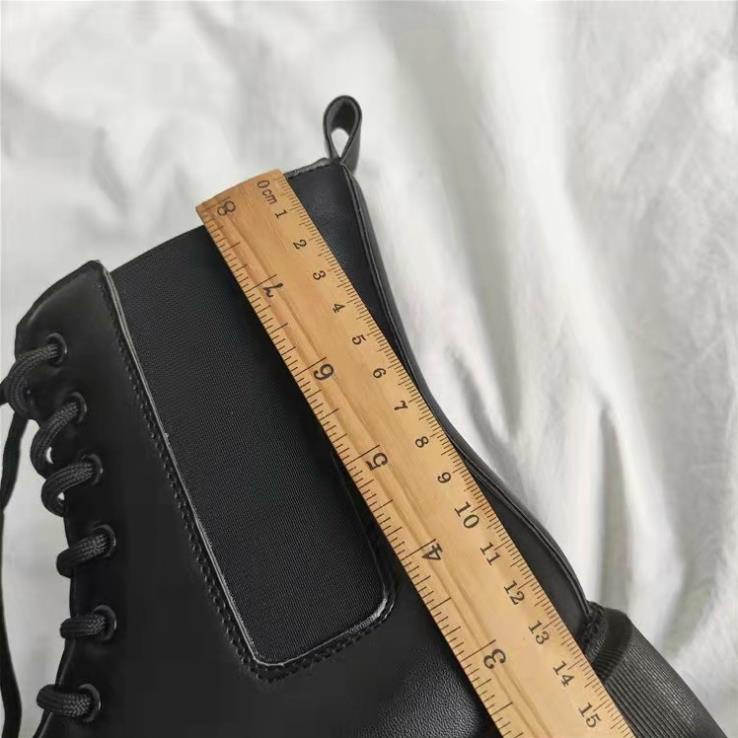 Giày Bốt ulzzang, bốt chiến binh cổ chun siêu hot- 1 màu đen | BigBuy360 - bigbuy360.vn