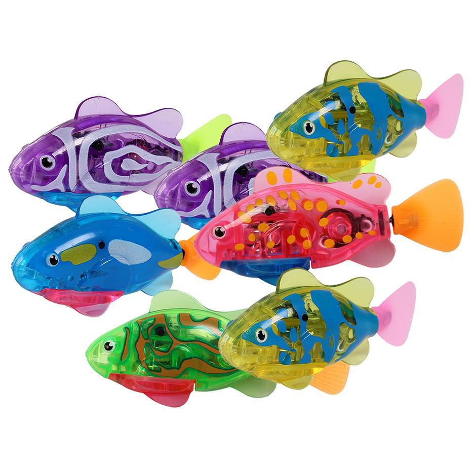 Combo 2 con Đồ chơi cá tự bơi Robo Fish có đèn led ( ngộ ngĩnh)