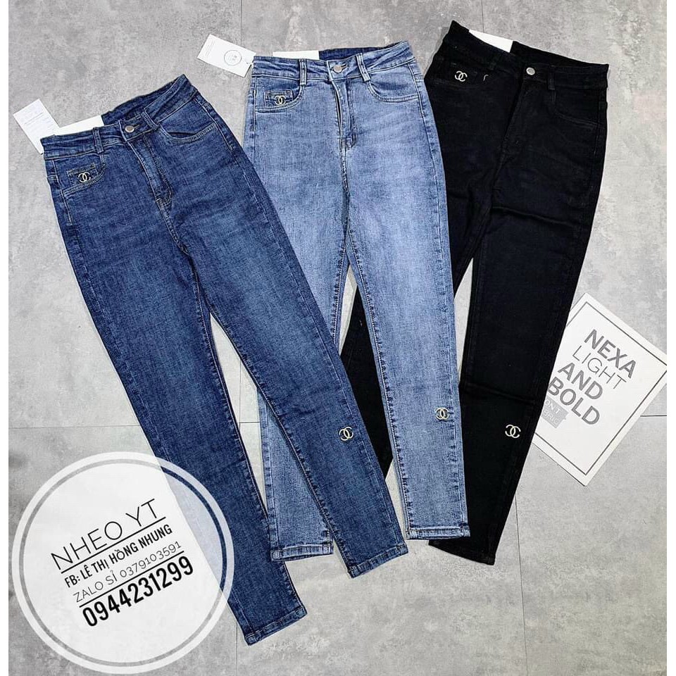 Quần Jean Thêu Chữ X Dáng Ôm Siêu Co Dãn Cao Cấp | BigBuy360 - bigbuy360.vn