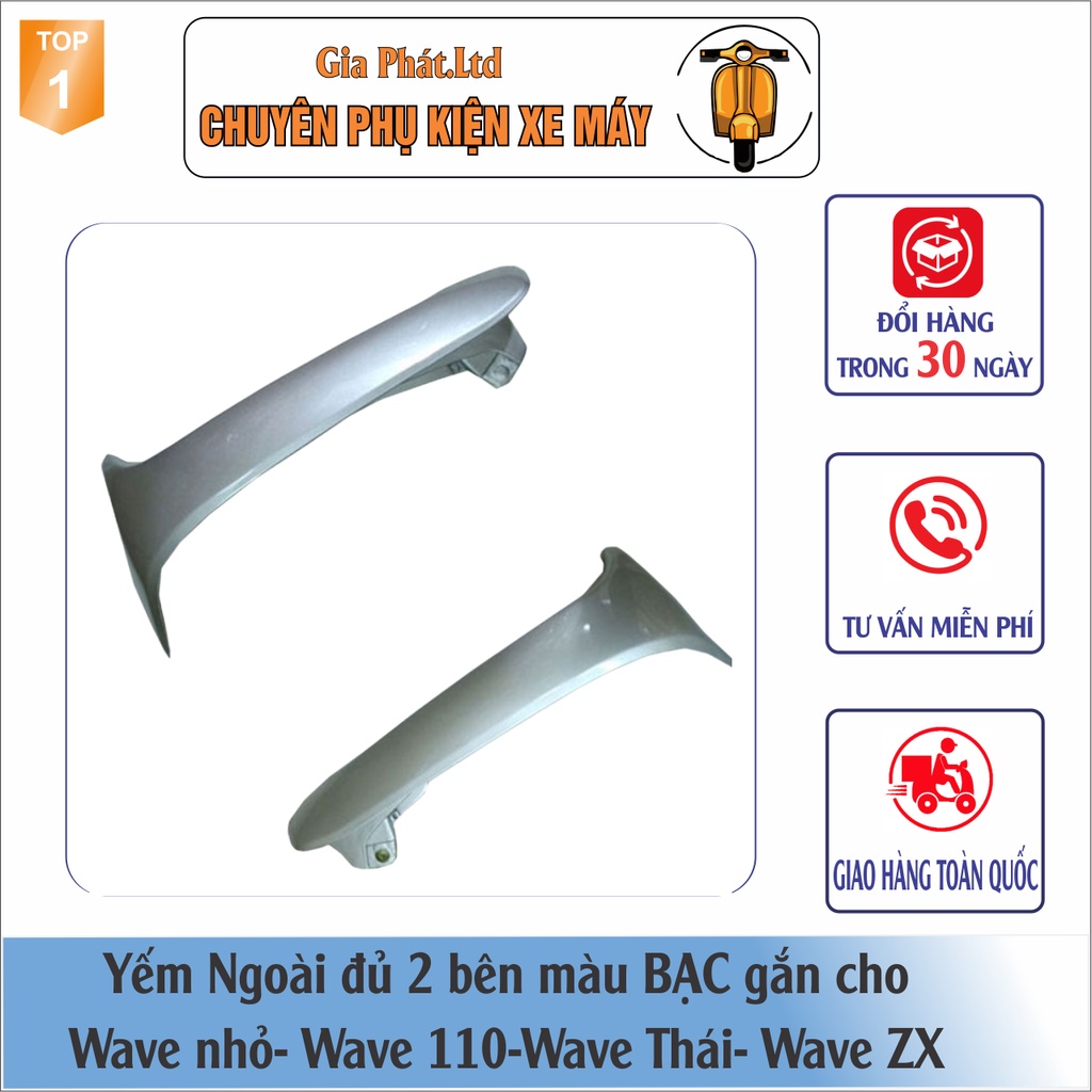 Yếm ngoài ĐỦ MÀU nhựa nguyên sinh cao cấp gắn xe máy Wave ANPHA ,Wave ZX , Wave THÁI đời 1997 đến 2006