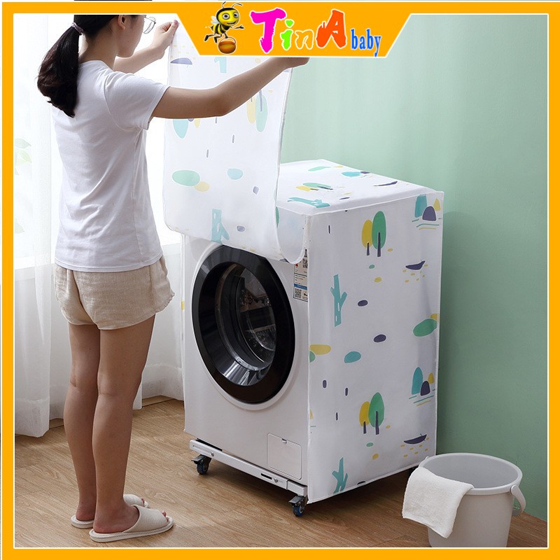 Vỏ Bọc Máy Giặt, Áo Trùm Máy Giặt Chống Thấm Nước Size Lớn Cao Cấp E441