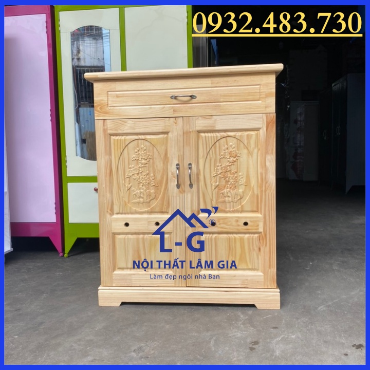 Tủ giày dép ngang 80cm gỗ tự nhiên cao cấp snag trọng - giao hàng nhanh miễn phí