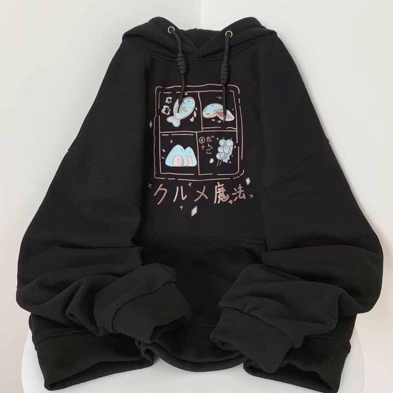 Áo Hoodie Nỉ Bông Tay Dài Unisex LoGo Hoạ Tiết