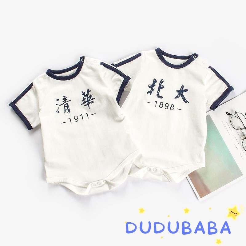 Jumpsuit vải cotton thời trang mùa hè dành cho bé từ 0 đến 2 năm tuổi