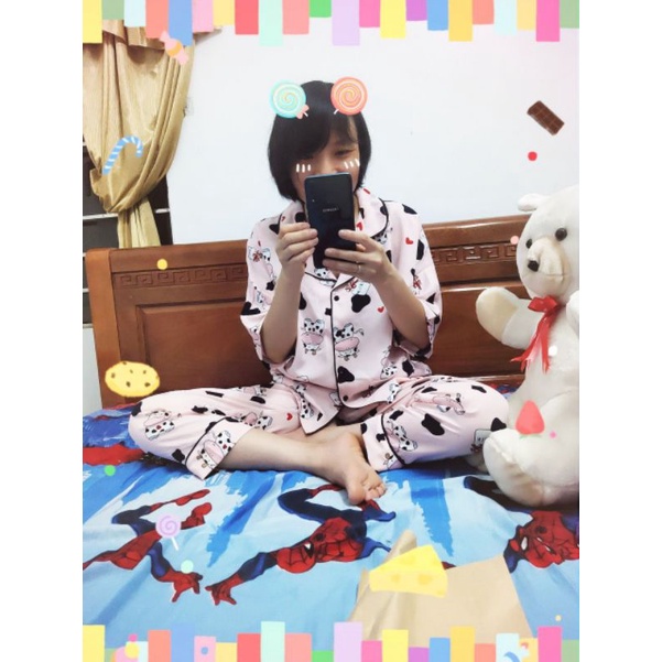 Bộ pijama lụa mango cao cấp