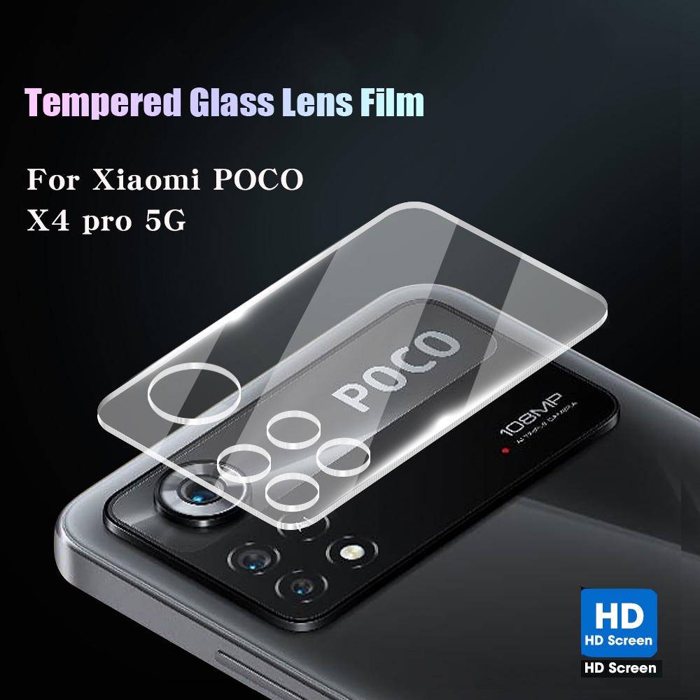 Kính Cường Lực Trong Suốt Bảo Vệ Ống Kính Máy Ảnh Cho Xiaomi Poco X4 Pro 5G / HD