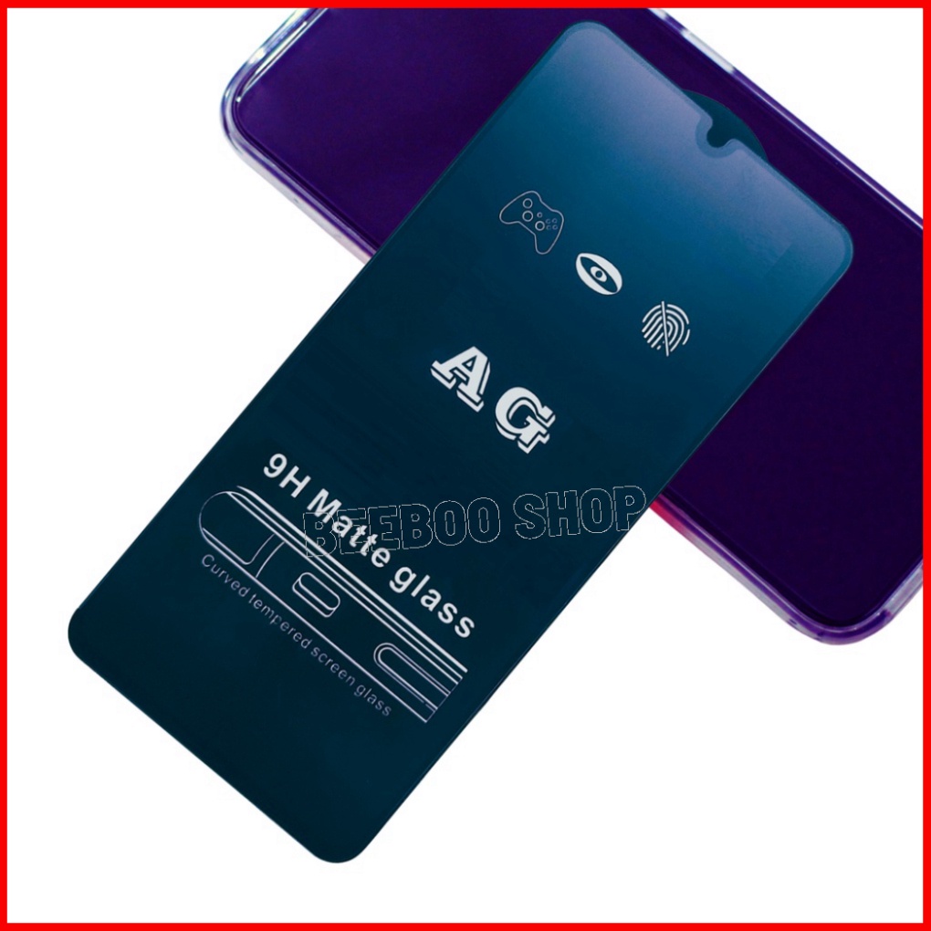 [AG NHÁM CAO CẤP] Kính Cường Lực Samsung A12 - Full màn hình - Nhám phủ Nano Cao cấp - Chống vân tay