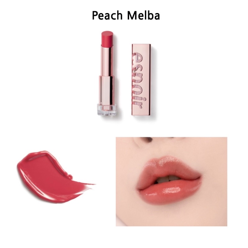 Son Thỏi Lì Hàn Quốc Dưỡng Ẩm Cho Đôi Môi Căng Bóng Espoir Lipstick Nowear Shine PK001 Peach Melba  - 350k