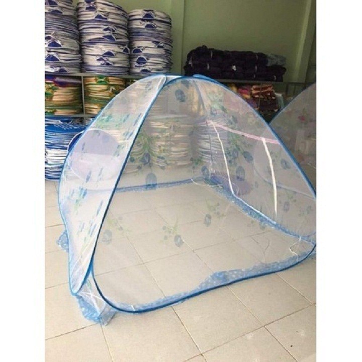 Màn Chụp Tự Bung Đỉnh Chóp, Mùng Chụp Người Lớn Gấp Gọn Chống Muỗi Hiệu Quả
