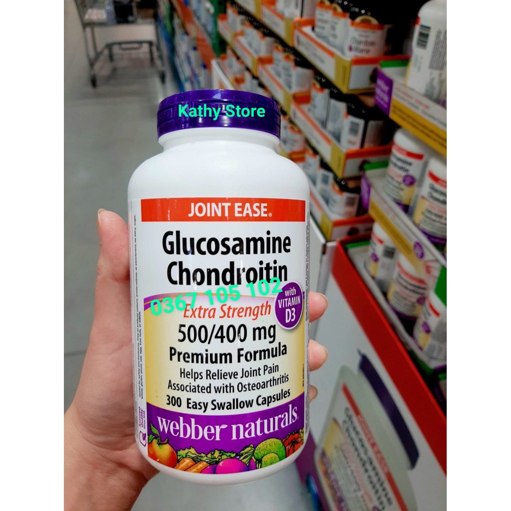 Viên uống Glucosamine Chondroitin with D3 Canada , 300 viên, Canada