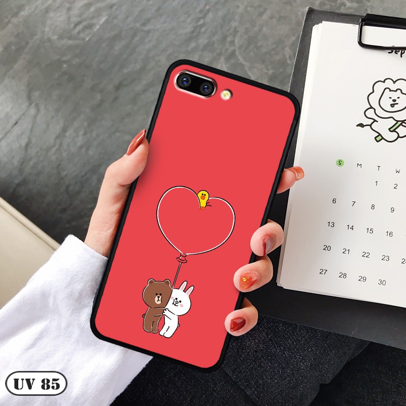 Ốp Oppo R11 - lưng nhám viền dẻo ngộ nghĩnh