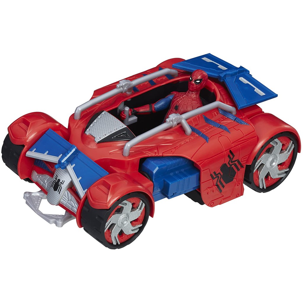 Bộ đồ chơi Marvel B9703 Spider-Man Homecoming Spider Man with Spider Racer, REd