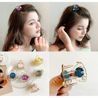 GÂP TÓC, KẸP TÓC MÁI, GẤP NỮA TÓC MINI TAM GIÁC TRONG CAO CẤP ĐÍNH HẠT CHÂU CHO BẠN GÁI