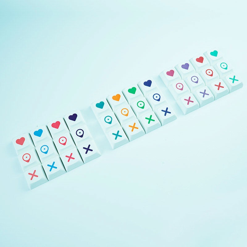 Nắp Gắn Phím Cách Nhiệt PBT Hình Trái Tim Cho Bàn Phím Cơ