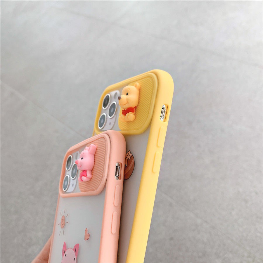 Ốp lưng iphone trượt camera Gấu Pooh -Lợn piglet 6/6plus/6splus/7/7plus/8/8plus/x/xs/11/12/pro/max/plus dt09