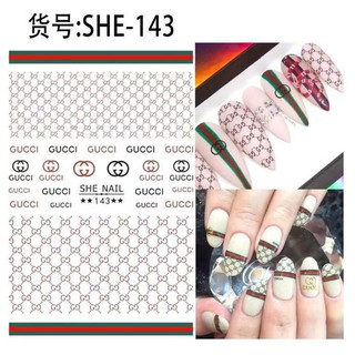 Sticker dán móng mẫu Thương hiệu Ver2