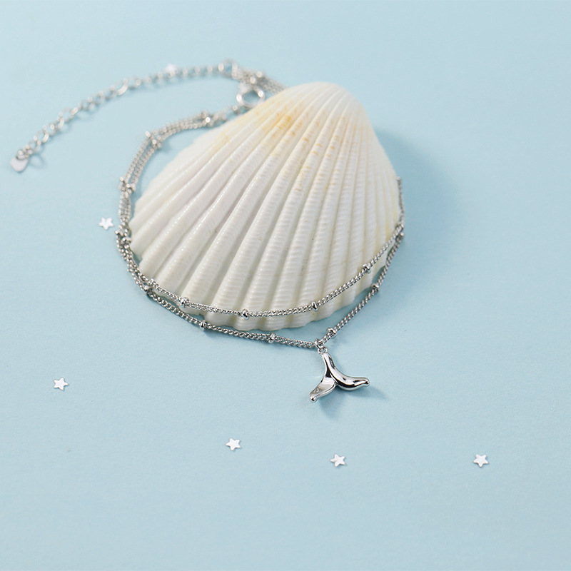 Lắc chân nhiều lớp mặt hình đuôi tiên cá thời trang Hàn Quốc chất lượng cao dành cho bạn nữ | BigBuy360 - bigbuy360.vn