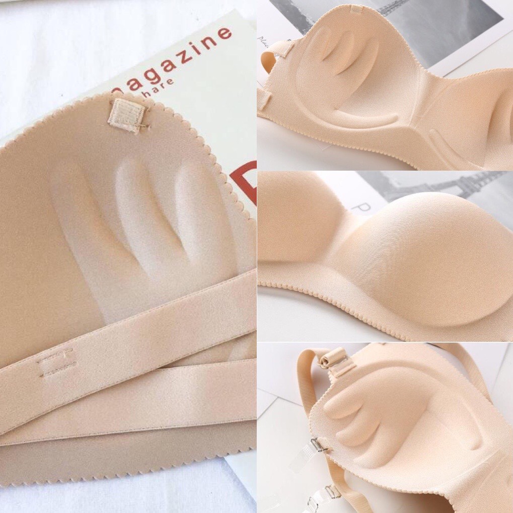 Áo Lót Nữ ❤️FREESHIP❤️ Áo Bra Đúc Su Quây Ngực Bàn Tay Kèm Quai Trong