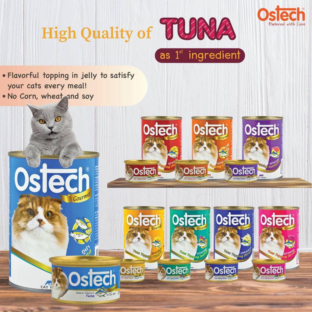 [Rẻ vô địch] [Siêu Sale] Pate Lon Cho Mèo OSTECH Cấp Nước Chống Sạn Thận 400gr