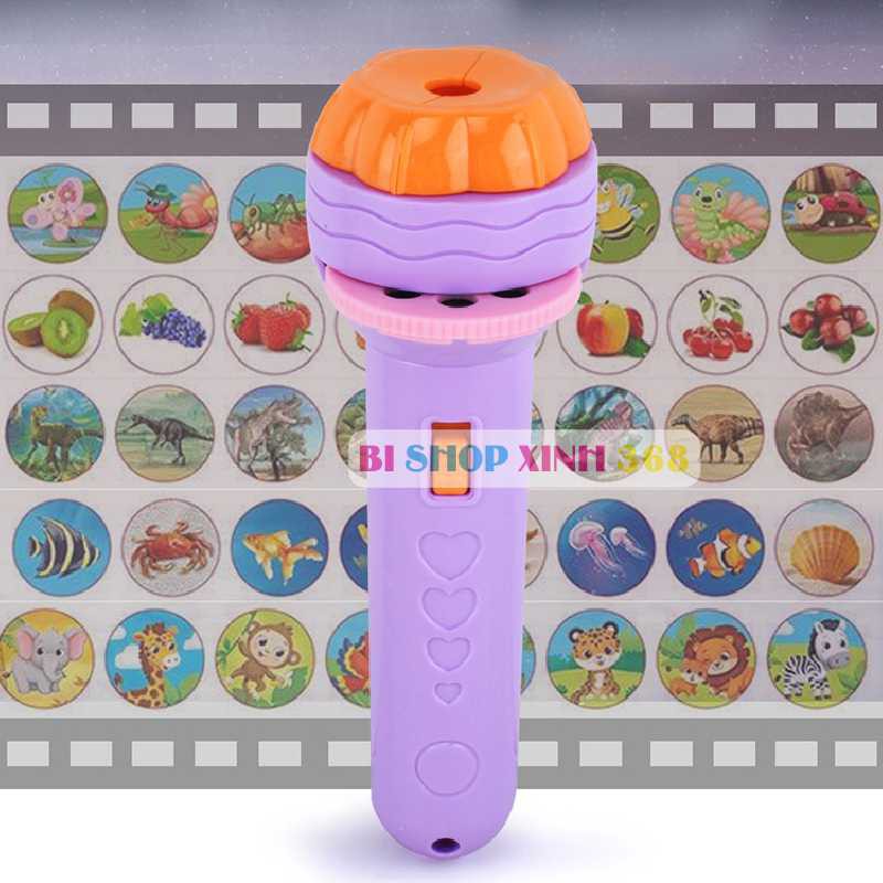 Đèn Pin Chiếu Hình Cho Bé 80 Hình Đồ Chơi Thông Minh Phát Triển Trí Tuệ