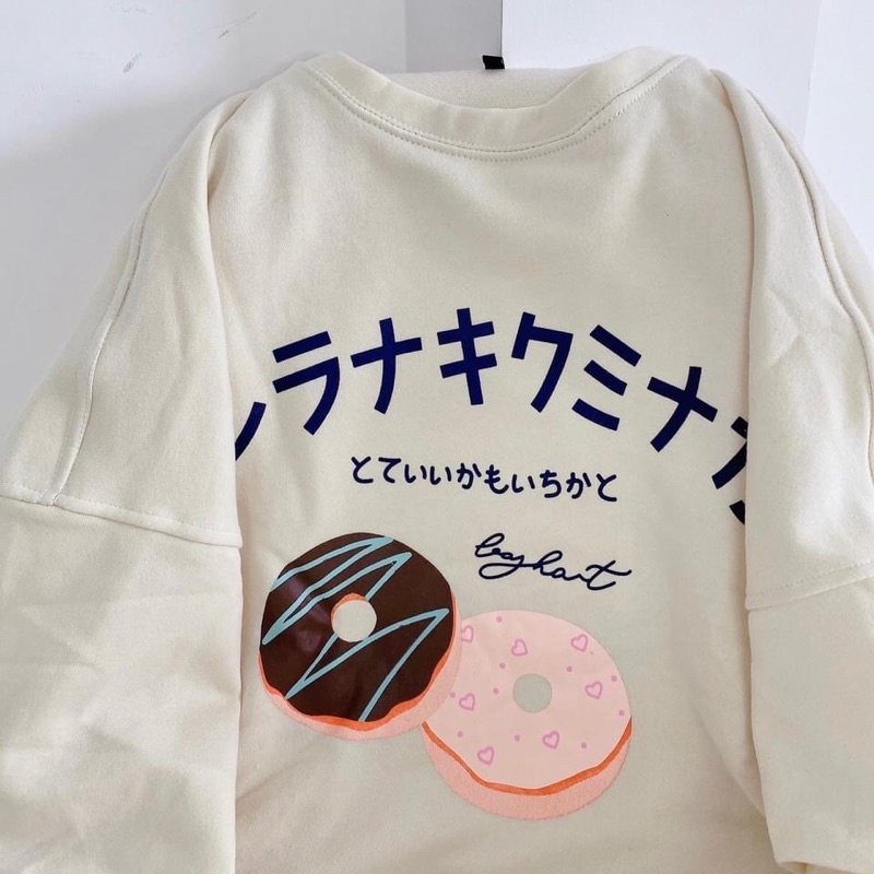 Áo sweater nỉ Donut unisex | BigBuy360 - bigbuy360.vn