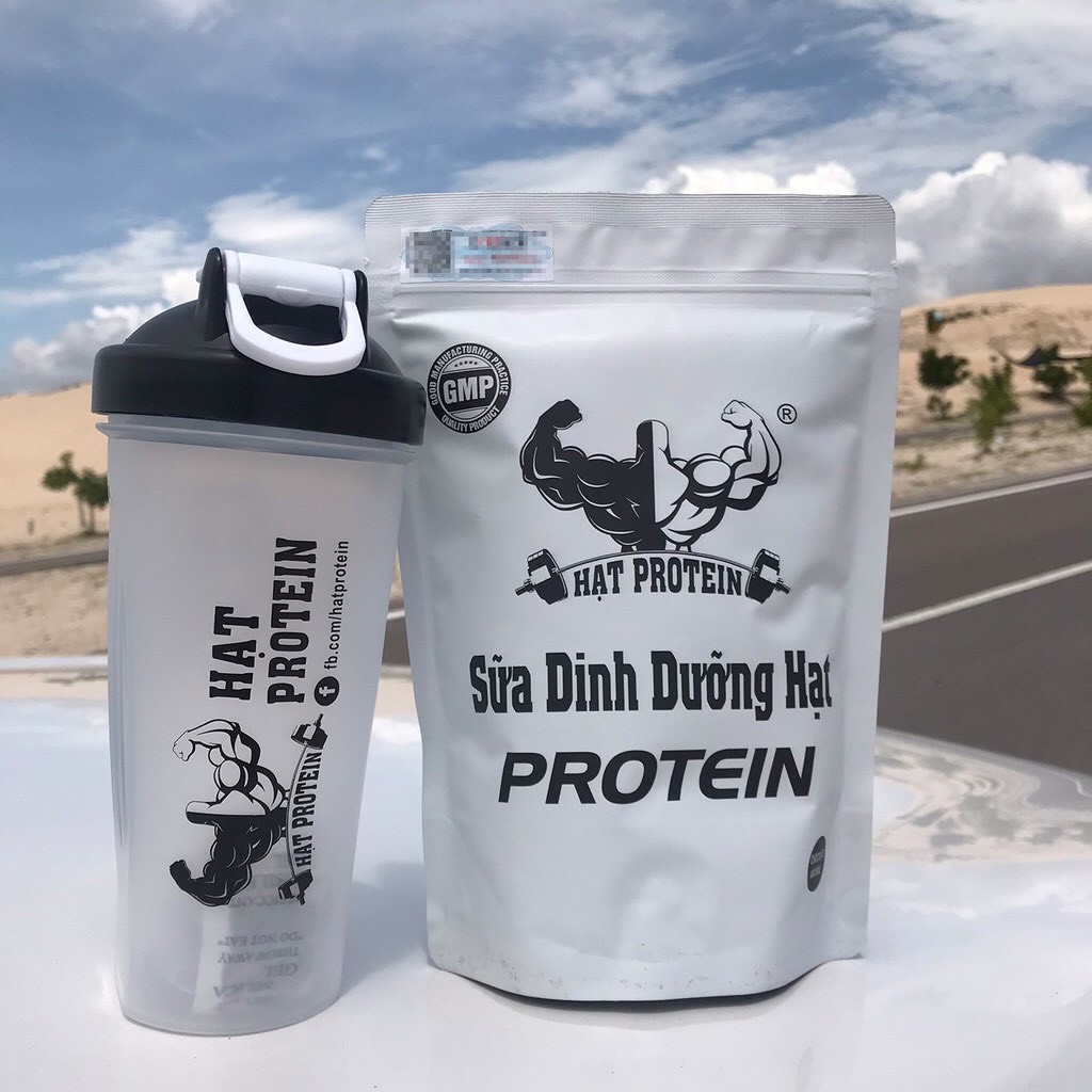COMBO 2 túi Sữa Tăng cân Tăng cơ Hạt Protein + Tăng bình lắc