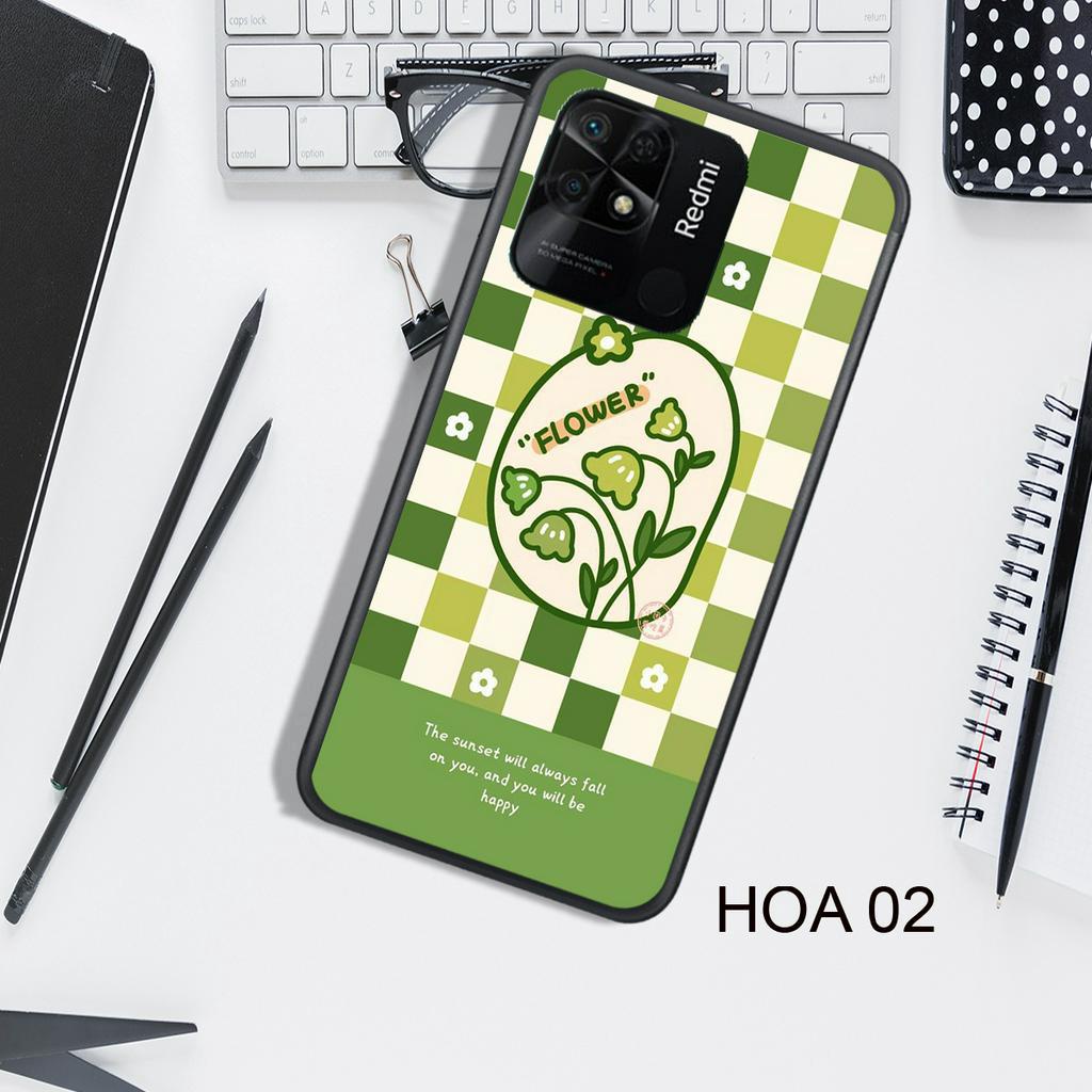 Ốp Lưng  XIAOMI REDMI 9A - REDMI 9C - REDMI 10A - REDMI 10C - REDMI 12C - POCO C40  , In Hình HOA, Màu Sắc Đẹp
