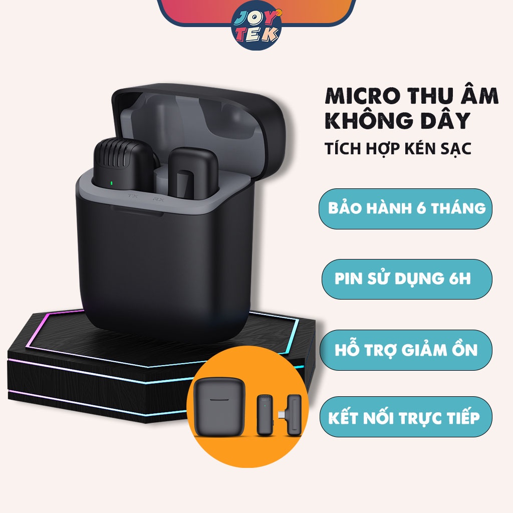 Micro thu âm không dây J11, mic ghi âm cài áo cho điện thoại iphone, máy tính bảng ipad