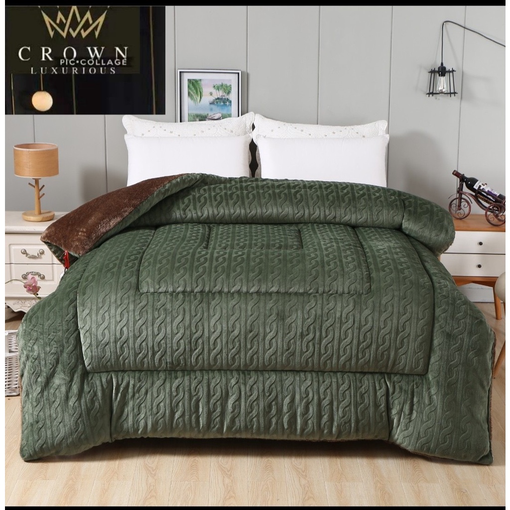 CHĂN LÔNG CỪU CROWN MẪU MỚI NHẤT 2021- nhập khẩu chính hãng