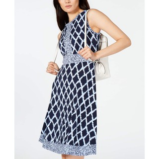 (SIZE 2US.4US.6US) ĐẦM THUN SÁT NÁCH 1 LỚP MICHAEL KORS CHÍNH HÃNG (XANH) (D186-HLK2)