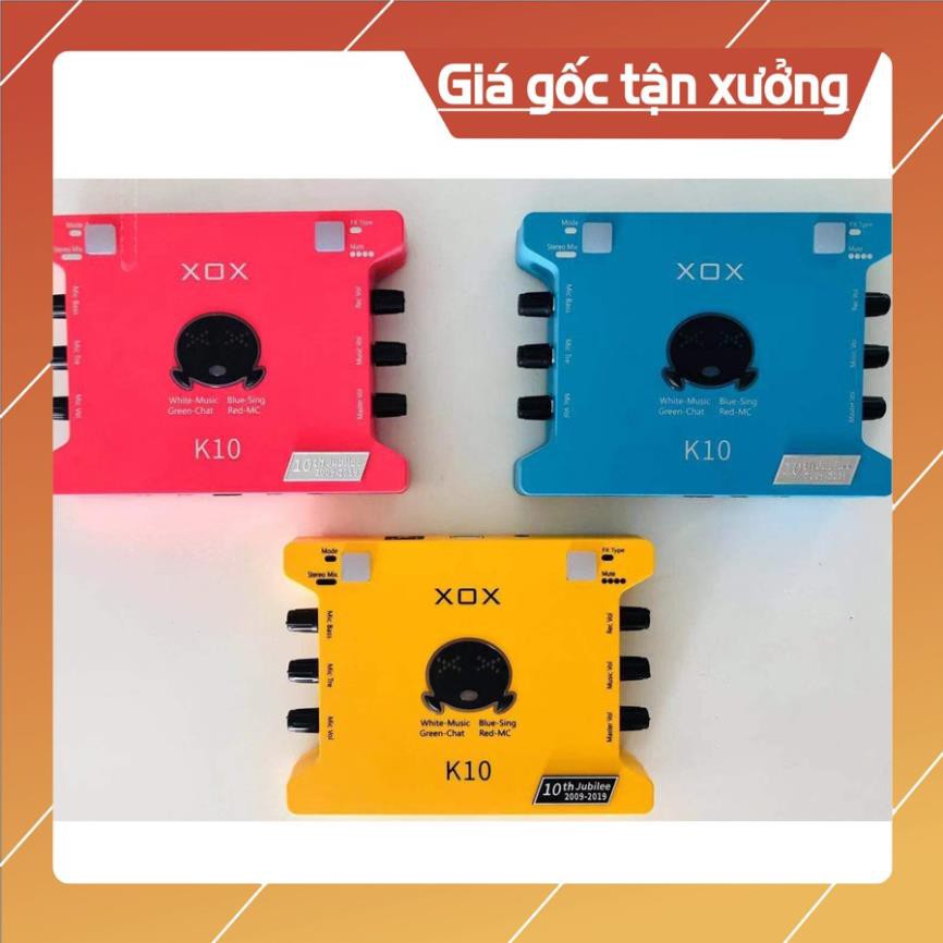 Sound Card K10 2020 k10 jubilee Sound Thu Âm Livestream Karaoke bản quốc tế bảo hành 12 tháng