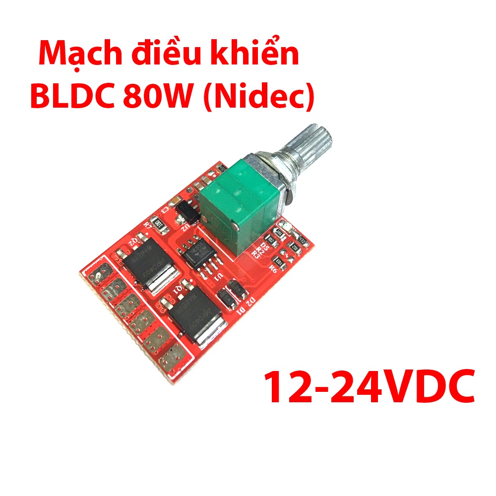 Mạch điều khiển động cơ Nidec 80W, động cơ không chổi than BLDC, Motor brushless DC