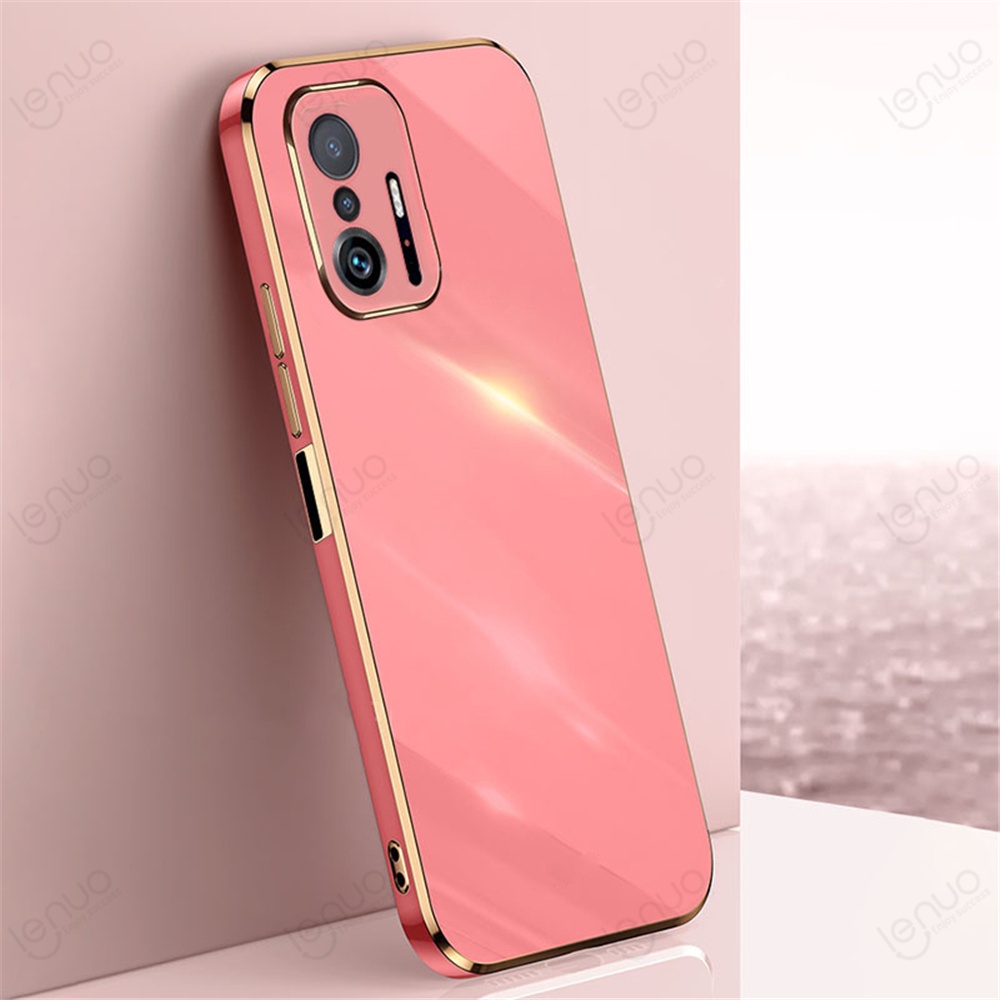 Ốp lưng điện thoại LENUO mạ điện phong cách sang trọng thời trang dành cho Xiaomi Mi 13T 11 Lite 12T 11T Pro