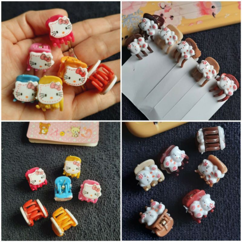 Túi 6 kẹp tóc nhí cho bé 1cm
