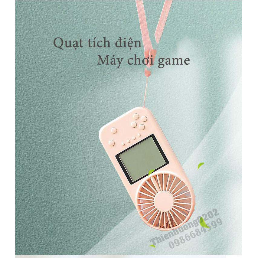 Máy chơi game kèm quạt gamefan f2 , Máy chơi game cầm tay 26 game dung lượng pin 800mAh