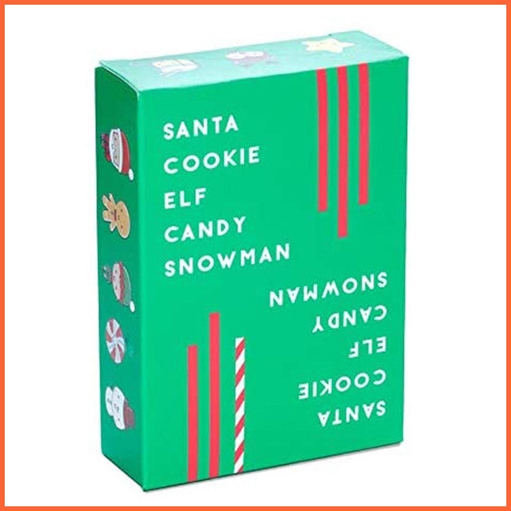 Bộ Thẻ Trò Chơi Hình Ông Già Noel Cookie Elf Trọng Lượng Nhẹ Vui Nhộn Cho Bé