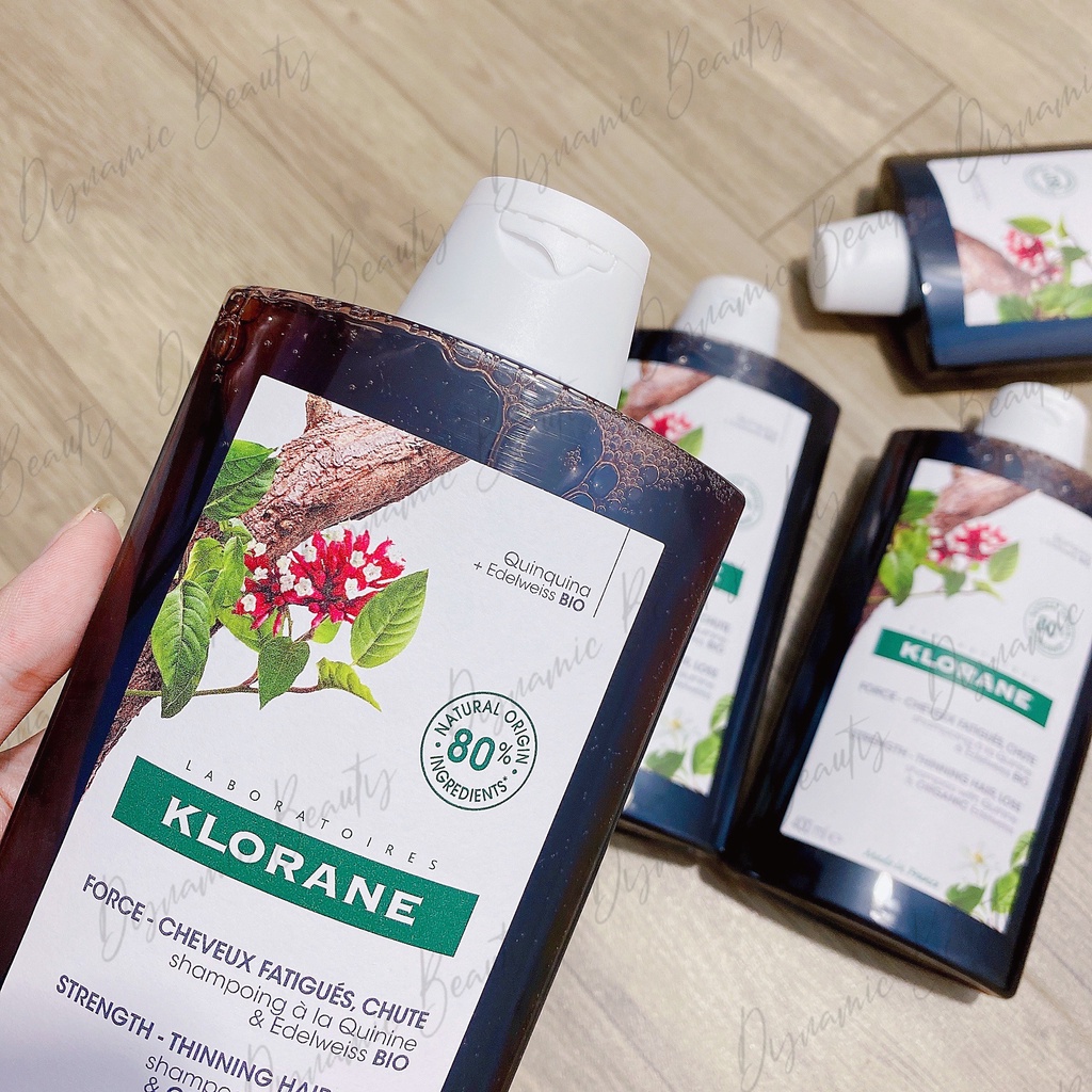 [Mẫu mới] Dầu gội và xả giảm rụng tóc Klorane quinquina