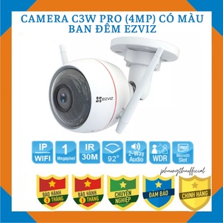 Camera Wifi Ezviz Ngoài Trời-Camera Độ Phân Giải 4.0 MPX-Ban Đêm Có Màu-Bảo Hành 5 Năm [ Phương Thu Official ]