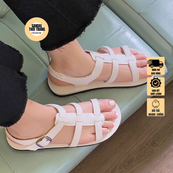 Giày sandal đi học nữ nam SANDALTHOITRANG Dép quai hậu học sinh giá rẻ