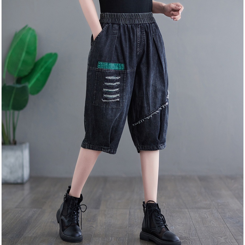 A240 Quần jean lửng bigsize freesize thời trang phong cách trẻ trung cá tính