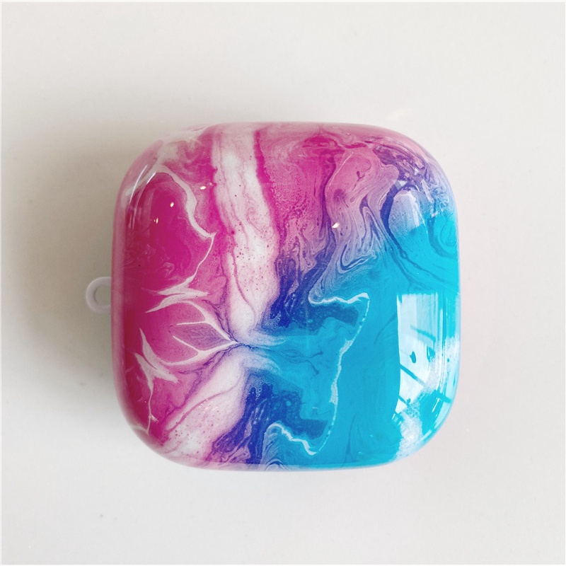 Vỏ bọc PC cứng bảo vệ hộp sạc tai nghe bluetooth không dây Beats Powerbeats Pro họa tiết cẩm thạch chống sốc