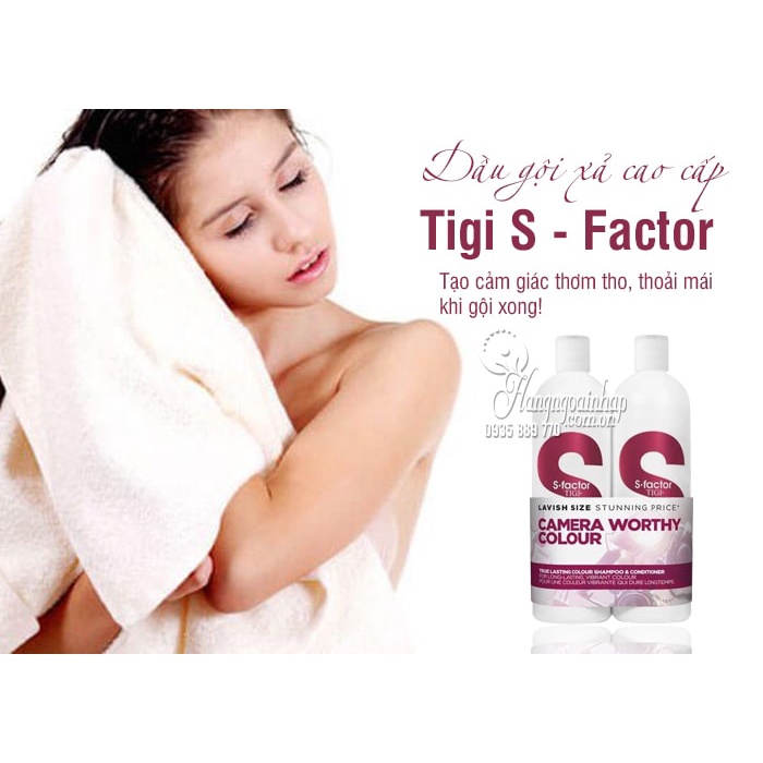 Bộ Dầu Gội Xả Tigi Trắng Tigi S Factor Volume | Chính Hãng | 750ML
