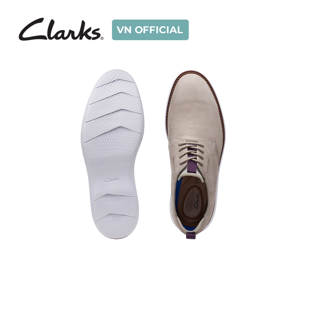 Giày thể thao nam CLARKS Brantin Low màu Stone