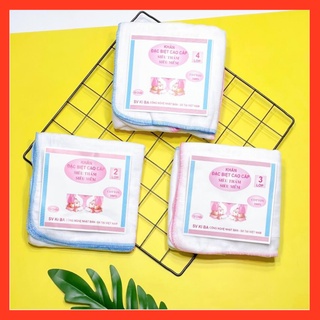 1 sét khăn xô sữa kiba 2 lớp, 3 lớp, 4 lớp