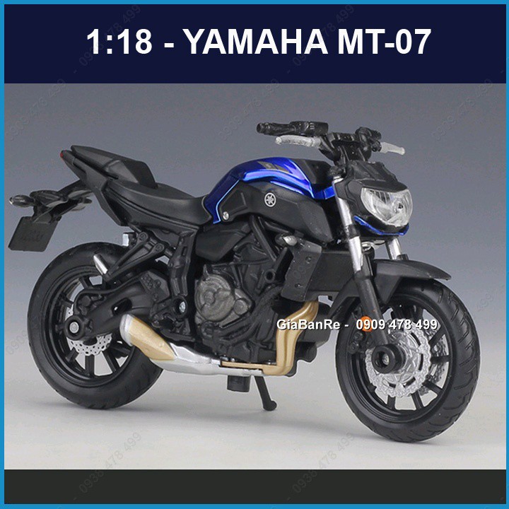Xe Mô Hình Moto Yamaha MT-07 - Tỉ Lệ 1:18 - Maisto - 8785.1